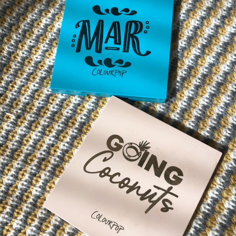 Colourpop MAR and Going Coconuts Eye Palettes
